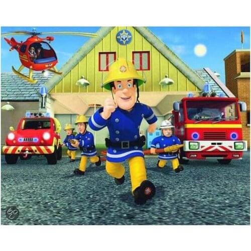 5D Diamond Embroidery Fireman Full Square Diamond Painting Picture Handcraft Cross Stitch Rhinestones Mosaic Home Decoration