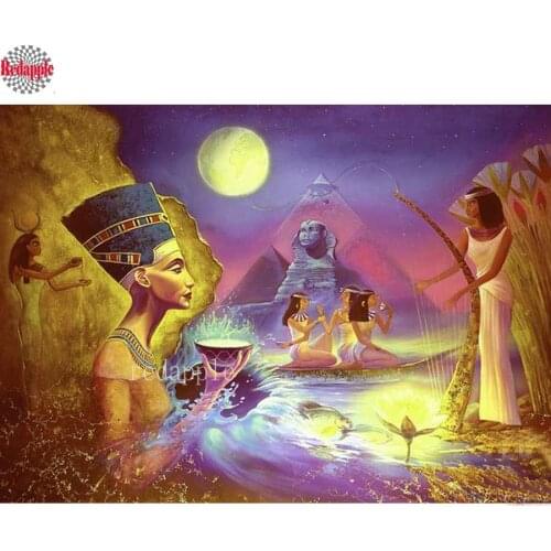 5D,Diamond Painting Egypt,Full square ,Diamond Embroidery,Diamond Mosaic,Retro woman,3d pictures,image,Stitch Cross,3D,Crafts