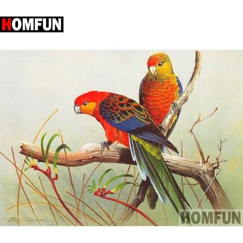 HOMFUN Full Square/Round Drill 5D DIY Diamond Painting "Bird scenery" Embroidery Cross Stitch 3D Home Decor Gift A12316