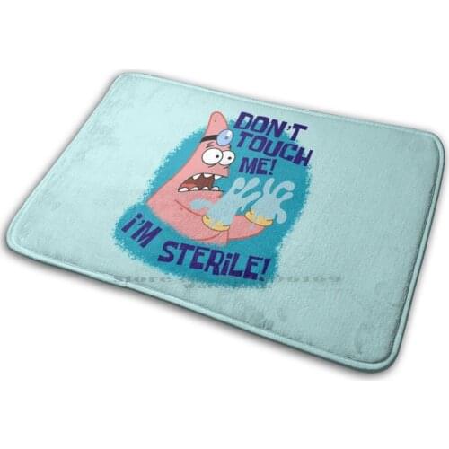 Don’t Touch Patrick Star Mat Rug Carpet Anti-Slip Bedroom Entrance Door Mat Social Distancing Patrick Star Dont Touch Me 19