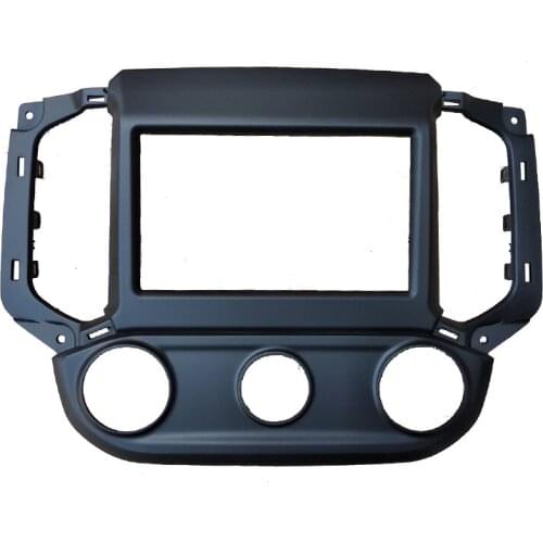 Car Facia for 2017 Chevrolet Colorado/ Trailblazer (Manual A/C) Radio DVD CD Panel Dash Kit Trim Fascia Face Plate Console Bezel