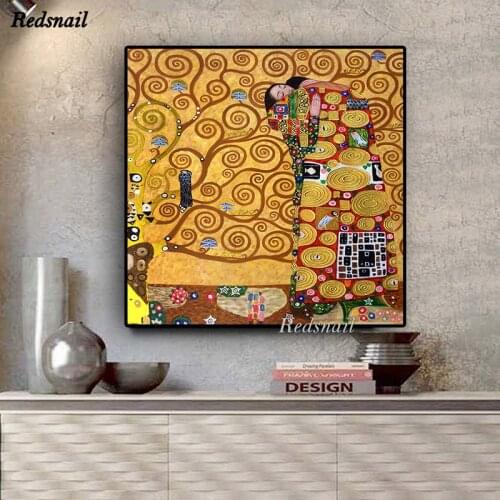 Gustav Klimt Reproduction DIY diamond painting cross-stitch puzzle Full Diamant embroidery mosaic rhinestone Home decor EE1055