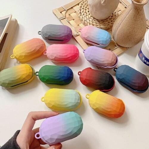 Diamond Pattern Case For Samsung Galaxy Buds Plus Gradient Color Bluetooth Earphone Protector Hard PC Cover For Galaxy Buds Capa