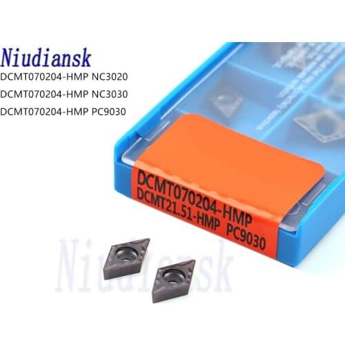 DCMT070204-HMP NC3020 NC3030 DCMT070204-HMP PC9030 High Quality Carbide Inserts CNC Metal Lathe Tool For Stainless Steel , Steel