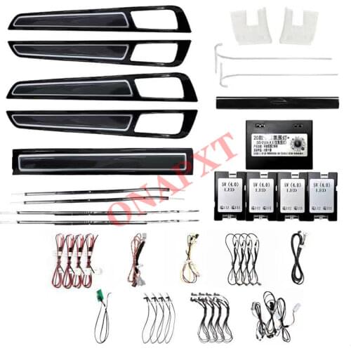 For Porsche Cayenne 2010-2017 Decorative Panel 64-color LED Atmosphere Lighting Ambient Light Set illuminated Door Lamps