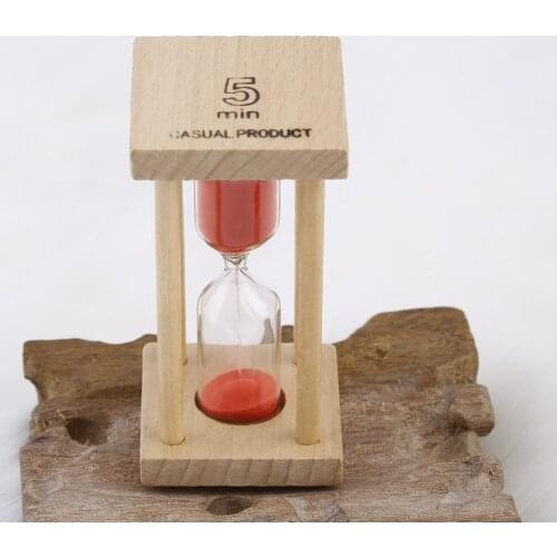 Wooden Hourglass Sandglass Sand Clock Kids Tooth Brushing Timer Bathroom Decoration for Your Living Room or Bedroom Great Gift