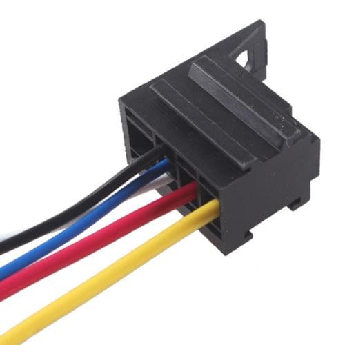 DIY Car Motor 12V 12 Volt 30A AMP Duty Relay Harness Socket 5Pin 5 Wire Sales