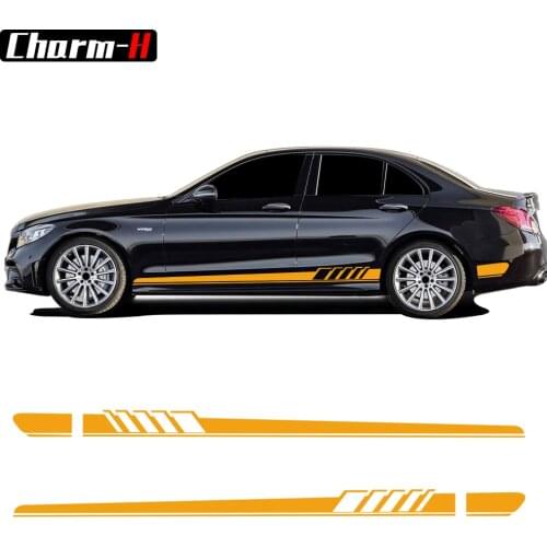 Edition 1 Side Stripe Decal Sticker for Mercedes Benz W205 C180 C200 C63 AMG Side Skirt Body Garland