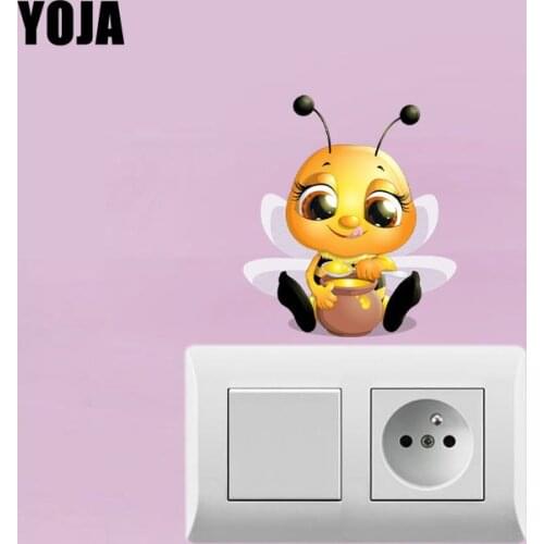YOJA Cartoon Home Decor Little Bee Wall Sticker PVC Decal 12SS0021