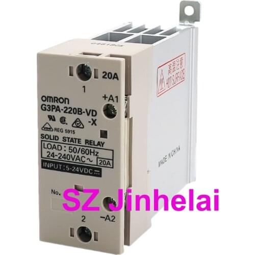 OMRON G3PA-220B-VD-X Authentic original Guide rail type solid state relay 20A 5-24VDC