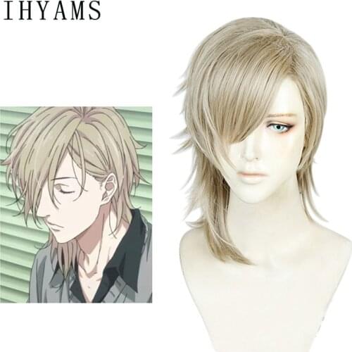 Anime Yarichin Bitch Bu Club Koushirou Itome Cosplay Wig Halloween Role Play Synthetic Hair + Wig Cap