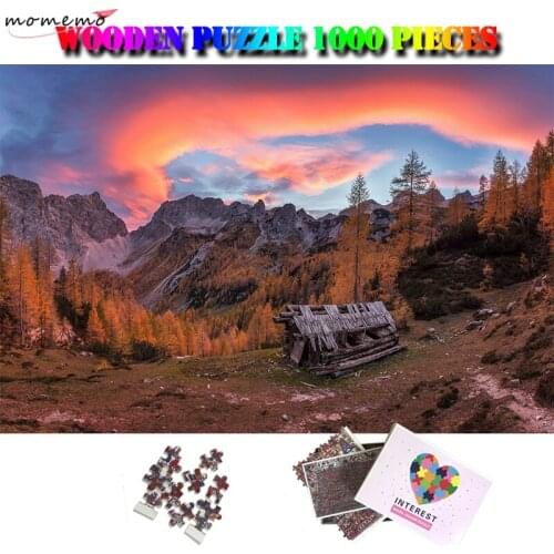 MOMEMO Fascinating Scenery Puzzle 1000 Pieces Wooden Natural Landscape Adults Jigsaw Puzzle Interesting 1000 Piece Puzzles Toys
