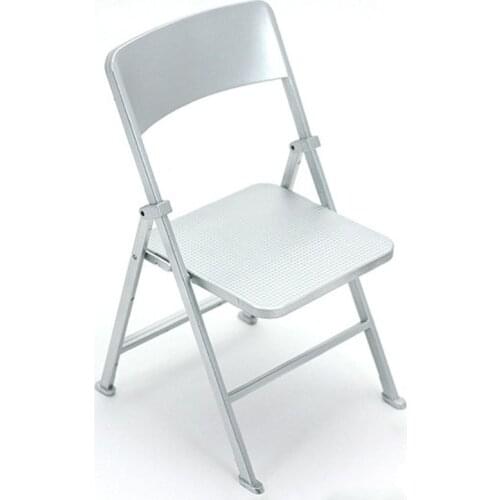 1/6 Scale Plastic Four Colors Optional Folding Chair for Action Figures Dolls Dropship