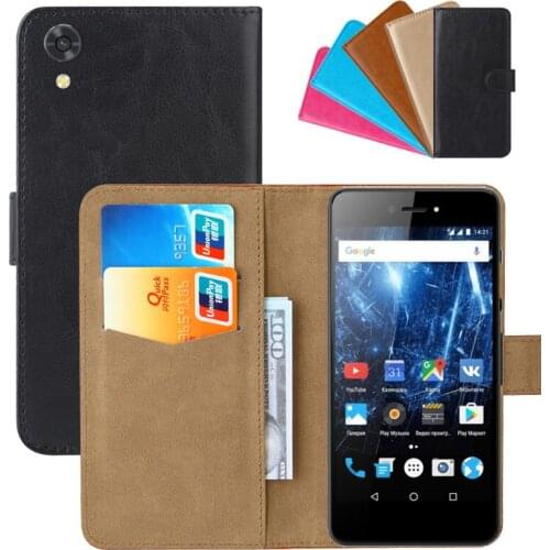 Luxury Wallet Case For Highscreen Razar PU Leather Retro Flip Cover Magnetic Fashion Cases Strap