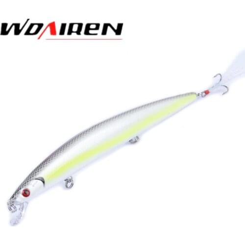 1Pcs Fishing Lure Minnow Wobblers 18.5cm 22g Artificial Hard Bait Swimbait Feather Hook Isca Bait Crankbait Fishing Tackle