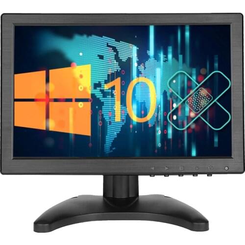10.1 Inch 16:10 Widescreen LCD Monitor IPS Screen Monitor Display HD Monitor With AV/BNC/VGA/HDMI/USB Interface