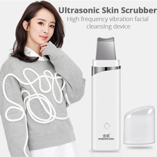 Ultrasonic Skin Scrubber Nutrition Importor Face Pore Cleaner Blackhead Acne Removal Exfoliating Machine Facial Massager