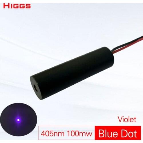High quality 405nm 100mw blue violet dot laser module laser sight pointer Night fishing lamp industrial grade laser customizable