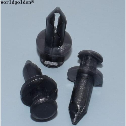 Worldgolden 10pcs Push-Type Retainer for GM#21075686,11561878 Ford#F3LY-14570-B(F3LY14570B),Nissan# 01553-0192U (015530192U)