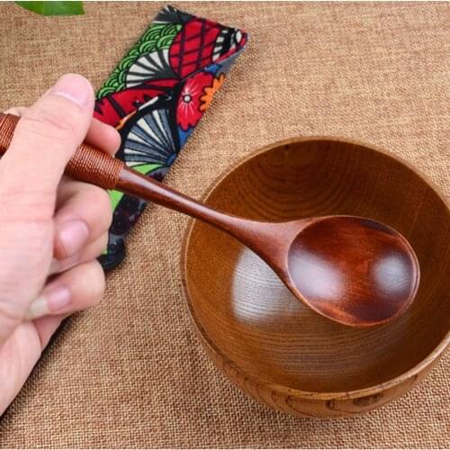 1Pc Wooden Spoon Bamboo Kitchen Cooking Utensil Tool Tea Honey Coffee Soup Teaspoon Catering for Home Restaurant Kichen