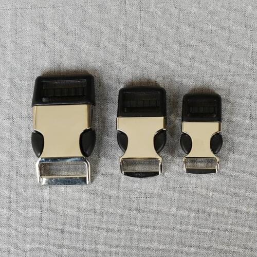 1 Pcs/Pack 15mm 20mm 25mm Metal Plastic Release Belt Buckle For Bag Backpack Pet Dog Collar Necklace Bracelet Garment Sewing