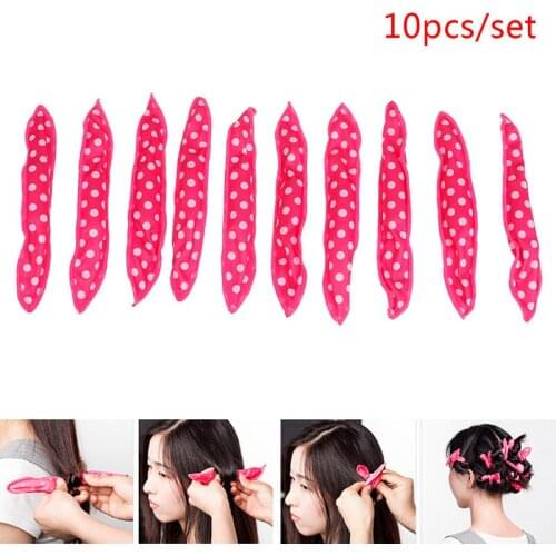 10PCS Magic Curler Hair Rollers Night Sleep Wave Point Foam Hair Curler Rollers