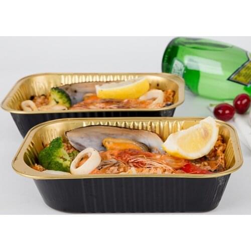 10pcs High quality square aluminum foil cake cup tin paper pudding cups baking mold packaging box BBQ tableware favors tool