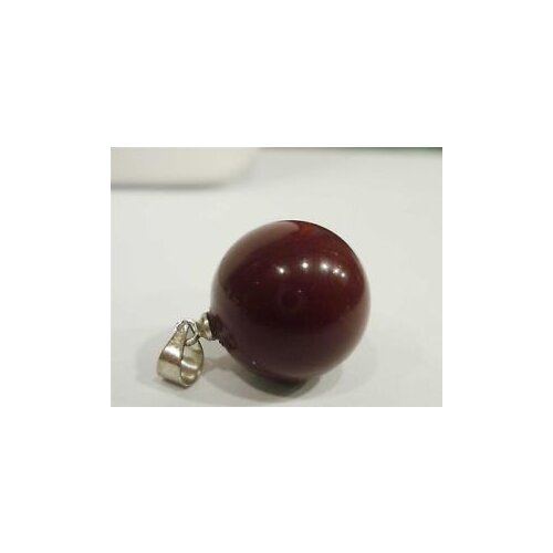 16mm Beautiful Dark red shell Pearl Pendant Necklace