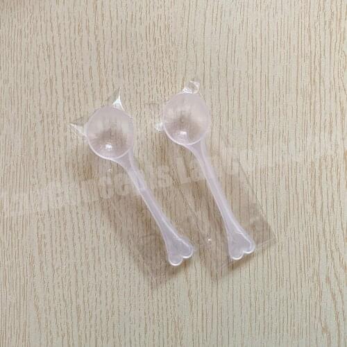 3 g / 6ML with individual packing Spoon 3 gram Plastic Measuring Scoop 6ml Measure Spoon for liquid - 200pcs/lot free shipping