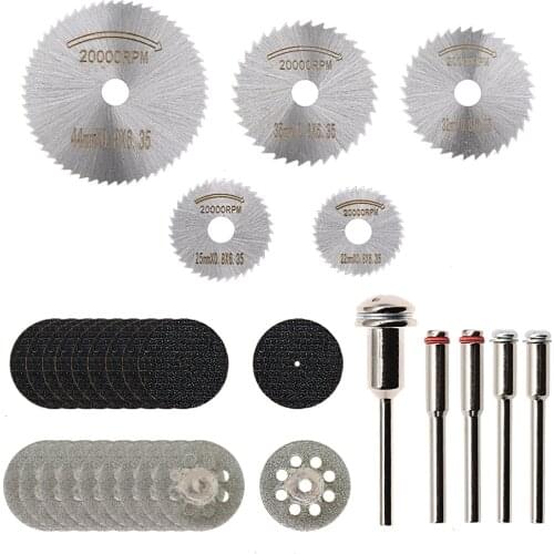 32 pcs HSS high speed steel saw blade electric mill accessories combination grinding and polishing cutting blade connecting rod