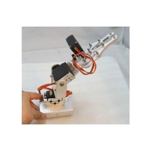 3DOF Robot Arm Kit Manipulator Claw Gripper with 3pcs MG996r 180 Degree Servos for Arduino DIY Project STEM Toy Parts