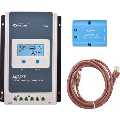40A Battery Charge Discharge Controller Tracer 4210AN MPPT PV Controller System12/24V Current Limitation with WIFI Adapter