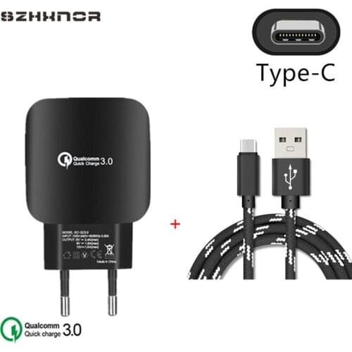 5V/9V/12V USB Type C QC3.0 Fast Quick Charge Charger USB USB-C for Galaxy S8/s9/plus/a3/a5 2017/Xiaomi Mi8/mi6/Umi Super/lg G5