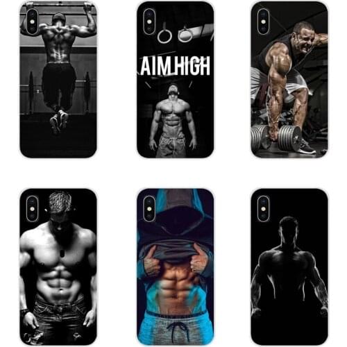 Bodybuilding gym muscles For Samsung Galaxy S2 S3 S4 S5 Mini S6 S7 Edge S8 S9 S10E Lite Plus Accessories Phone Shell Covers