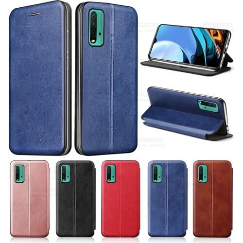 Redmi 9t Case Leather Magnetic Flip phone Covers On for Xiaomi redmi 9t 9t redmy redme9t t9 red mi 9t stand wallet Cover fundas