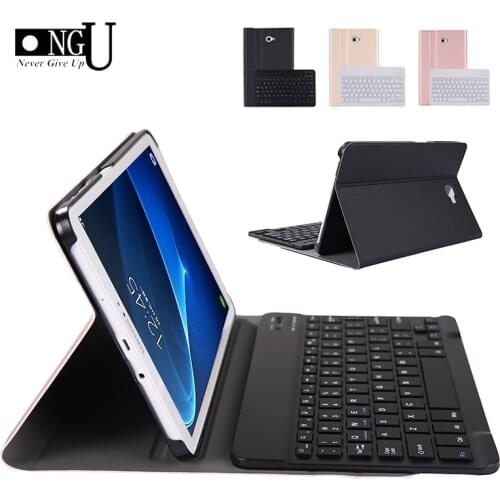 Bluetooth Keyboard Case For Samsung Galaxy Tab A A6 10.1 2016 SM-T580 Holder Smart PU Leather Full Cover For Samsung T580 Case