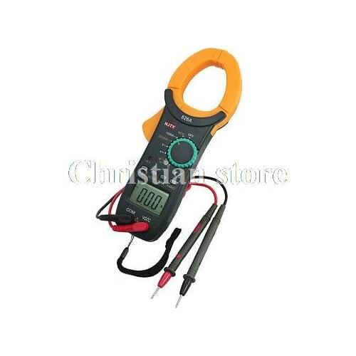 Battery Powered LCD Display Voltage Current Temperature Digital Clamp Meter 826A
