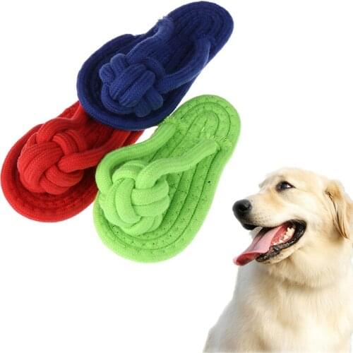Pet Toy Slipper Shoes Shape Biting Chew Outdoor Traning For Small Medium Dogs