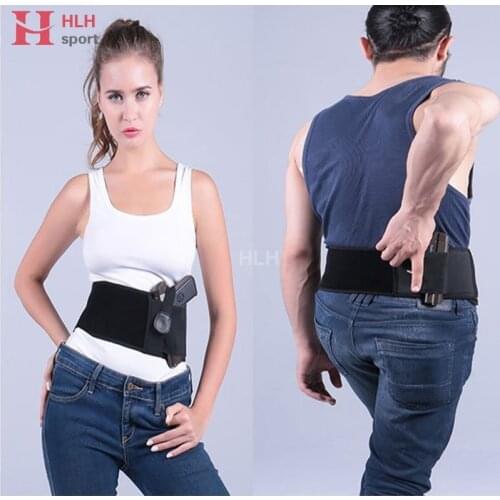 Breathable Men & Women Belly Band Gun Holster Concealed Carry Waist Belt Waistband Holsters for Glock 1911 M92 Pistol Hand Gun