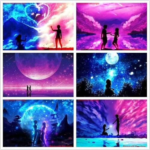 2019 top popular diy diamond mosaic sale landscape 5d diamond painting full set star christmas decorations for home wall sticker