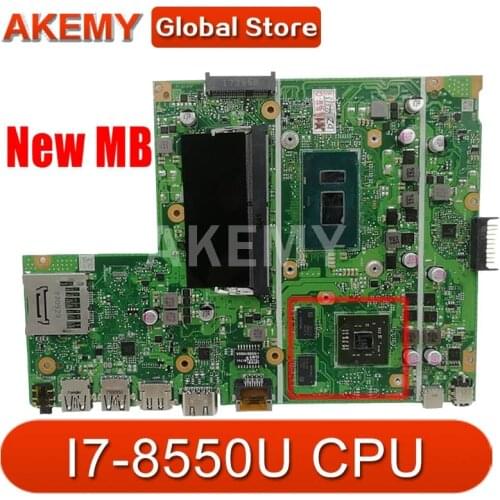 Akemy X540UPR MB._8G/I7-8550U (V2G) MainBoard For ASUS X540UPR X540UP X540U R540U F540U Laptop Motherboard 90NB0DE0-R07000