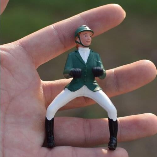 Pvc figure model woman rider toy