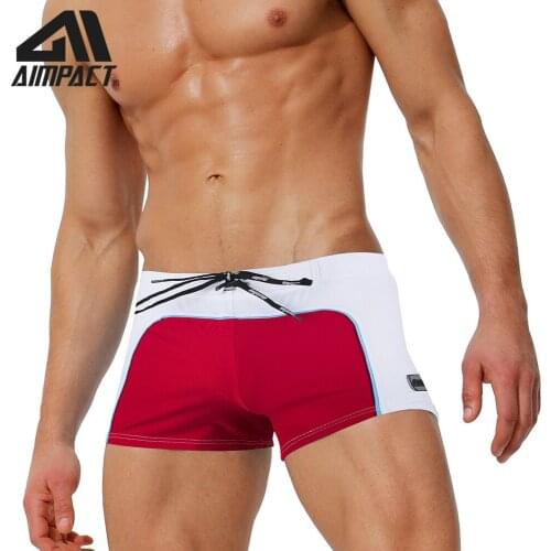 Fashion AUSTiNBEM Swim Trunks for Men Summer Holiday Beach Square Leg Swimsuit Patchwork Bathsuit Swimwears By Aimpact AM8100