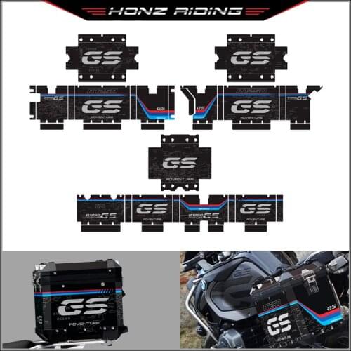 Box Sticker Decal Suitable R1250GS GSA R1200GS GSA Decorative Stickers for BMW Aluminum BOX Reflective Waterproof Wear Resistant