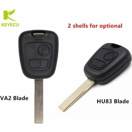KEYECU New Replacement Remote Key Shell Case 2 Button For Citroen C1 C2 C3 Xsara picasso Remote plastic Key Fob Case