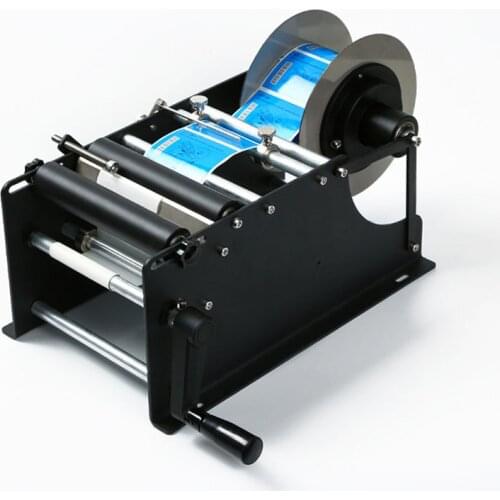 Manual Round Bottle Labeling Machine With Handle Bottle Labeler Label Applicator Metal Bottle Packing Machine