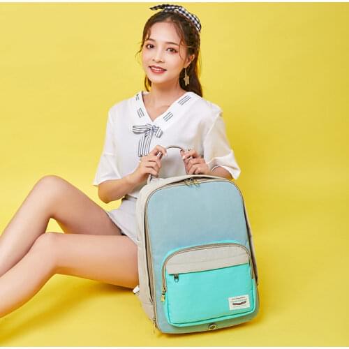 Both Shoulders Backpacks Women Laptop Backpack Girls High Junior School Bags Boys New Style Schoolbag With Switchable Surface