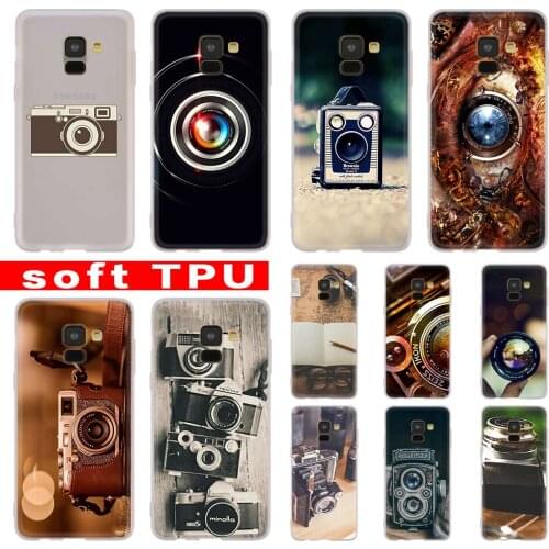 Old camera Case For Samsung Galaxy A12/A20/A51/A70/A20s/A21s/A32/A50/A50s/A42/A52/A72 5G A8 A7 A6 2018 Cover