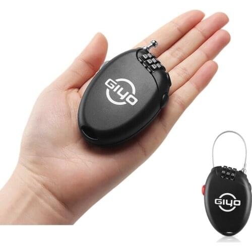 Bicycle Password lock 3 Digital Code Security Anti-theft Bike Lock Mini Portable Telescopic Steel Wire Motorcycle Bicycle Lock