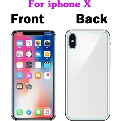 Front Back Glass On iphone X XS 11 Pro XR 6s 7 8 Plus 5s SE 2020 Screen Protector Tempered Glass on iphone X 11 Pro Max XR Glass